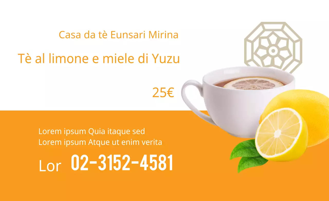 Tè al limone e miele Yuzu