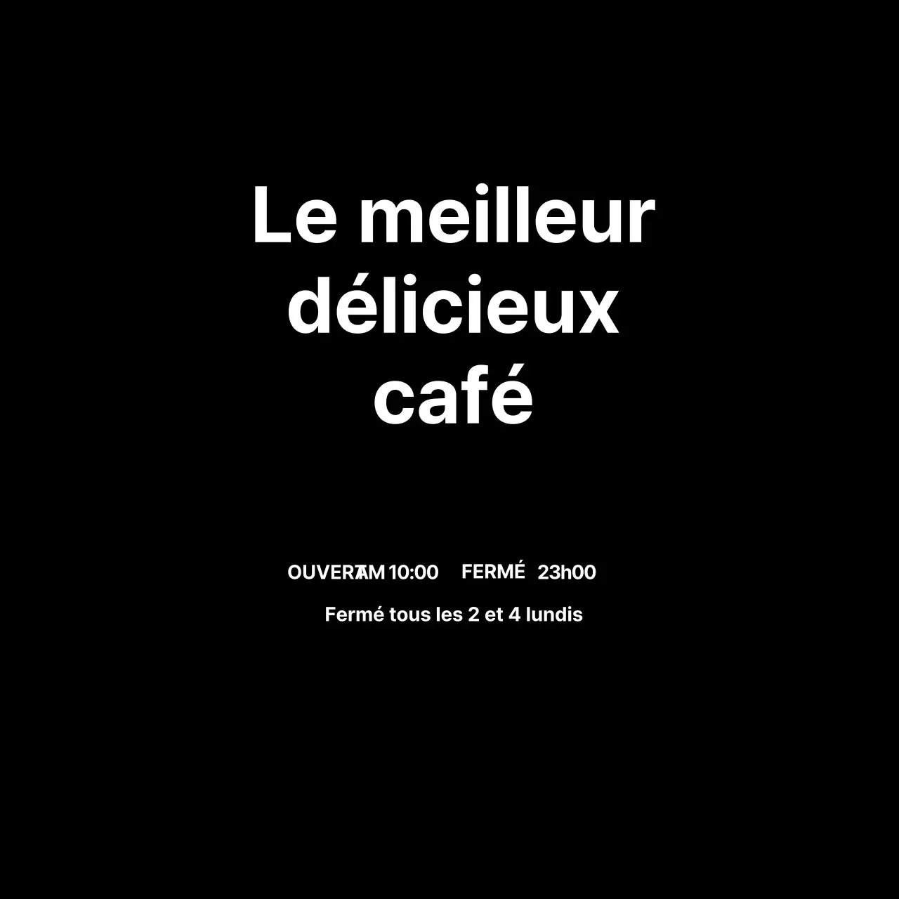 Les meilleurs cafés