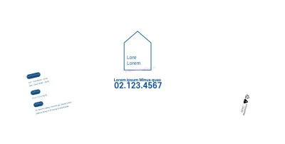 Bianco linee pulite illustrazione immobiliare