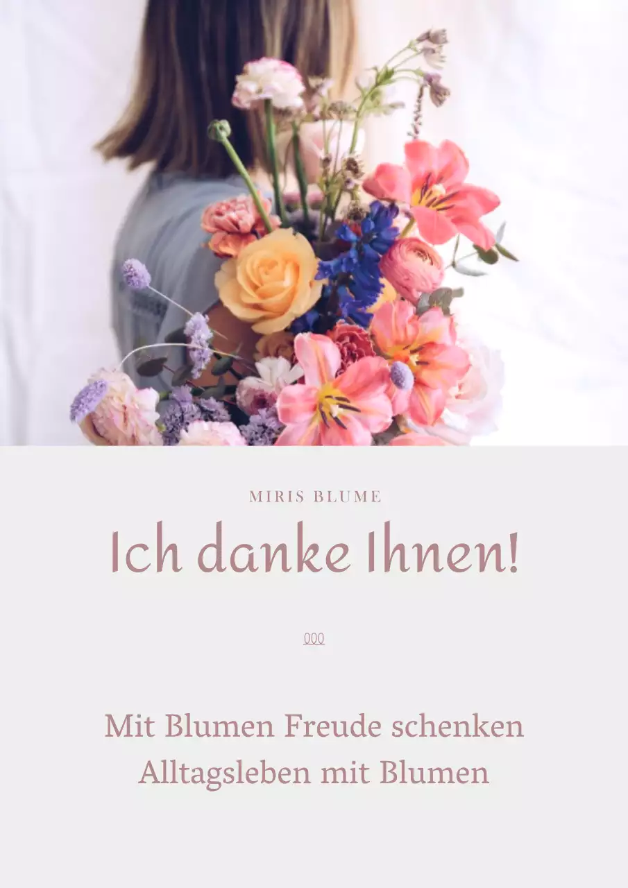 Foto Split Layout Florist in Vintage Pink