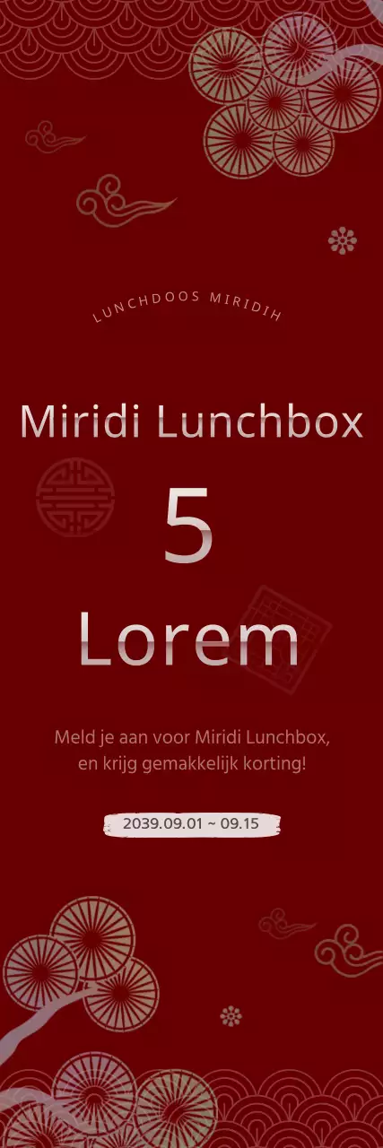 Korting op traditionele rode en witte Koreaanse concept bentodozen