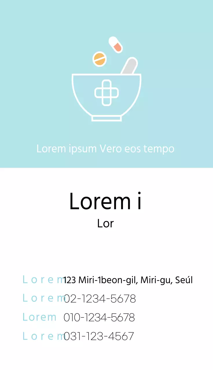 Tarjetas de visita de pre-farmacia