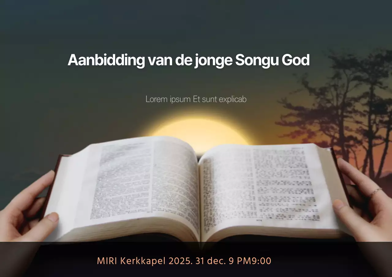 Nieuwjaarsevenement op de achtergrond van de Songgu Young God Worship Bible