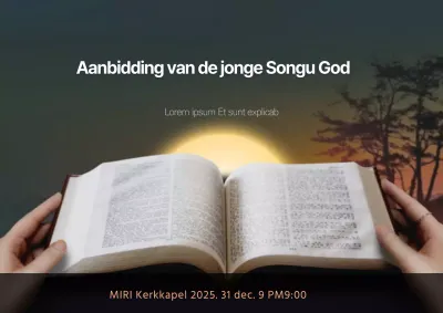 Nieuwjaarsevenement op de achtergrond van de Songgu Young God Worship Bible