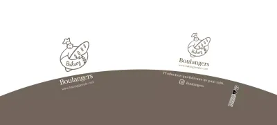 White Brown Illustrated Bakery Cafe