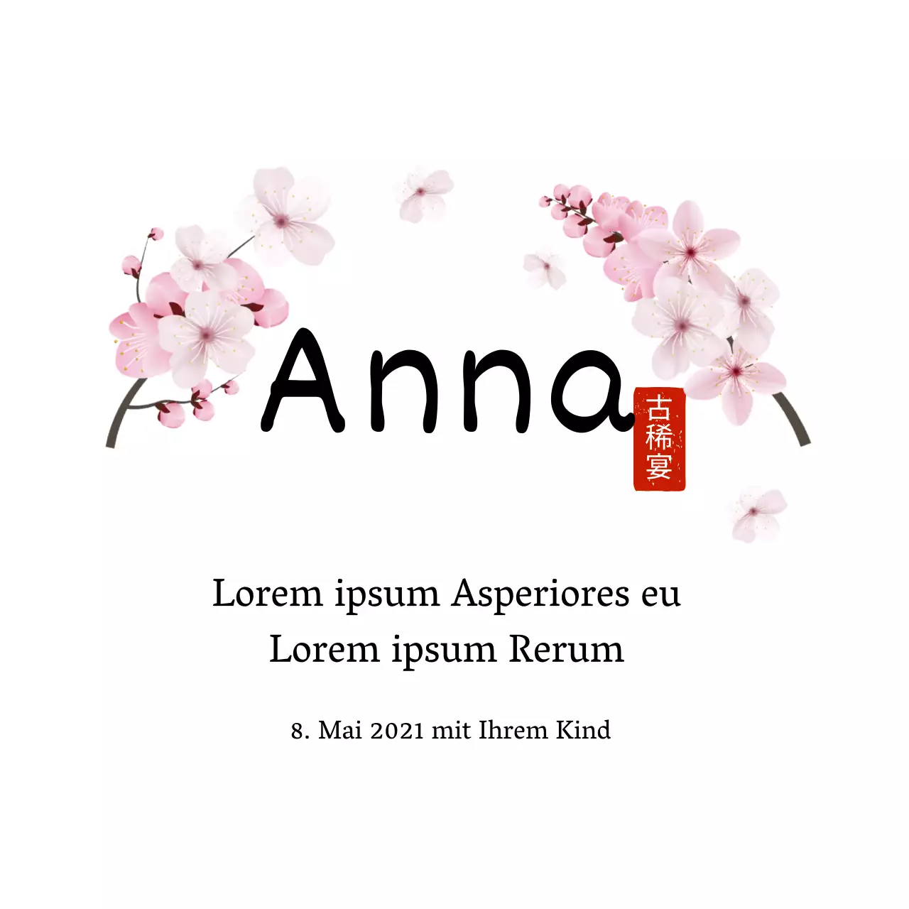 Weißer illustrierter Schriftzug hervorgehoben Traditionelles einfaches Dankeschön-Etikett