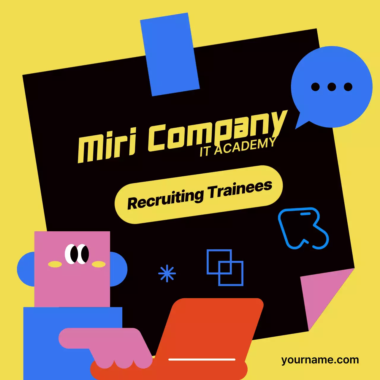 옐로우트렌디 채용공고 소셜미디어 게시물