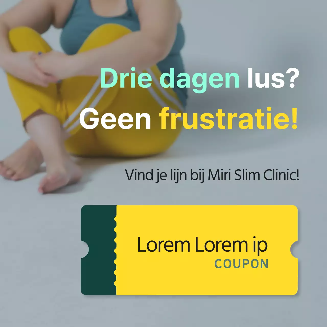 Gebruik gele en groene foto's om je dieet te promoten