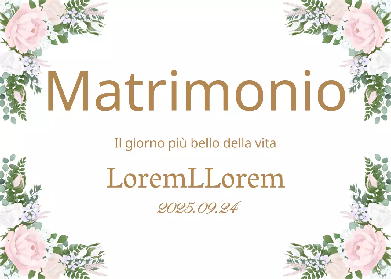 Bianco Lussuoso matrimonio illustrazione floreale