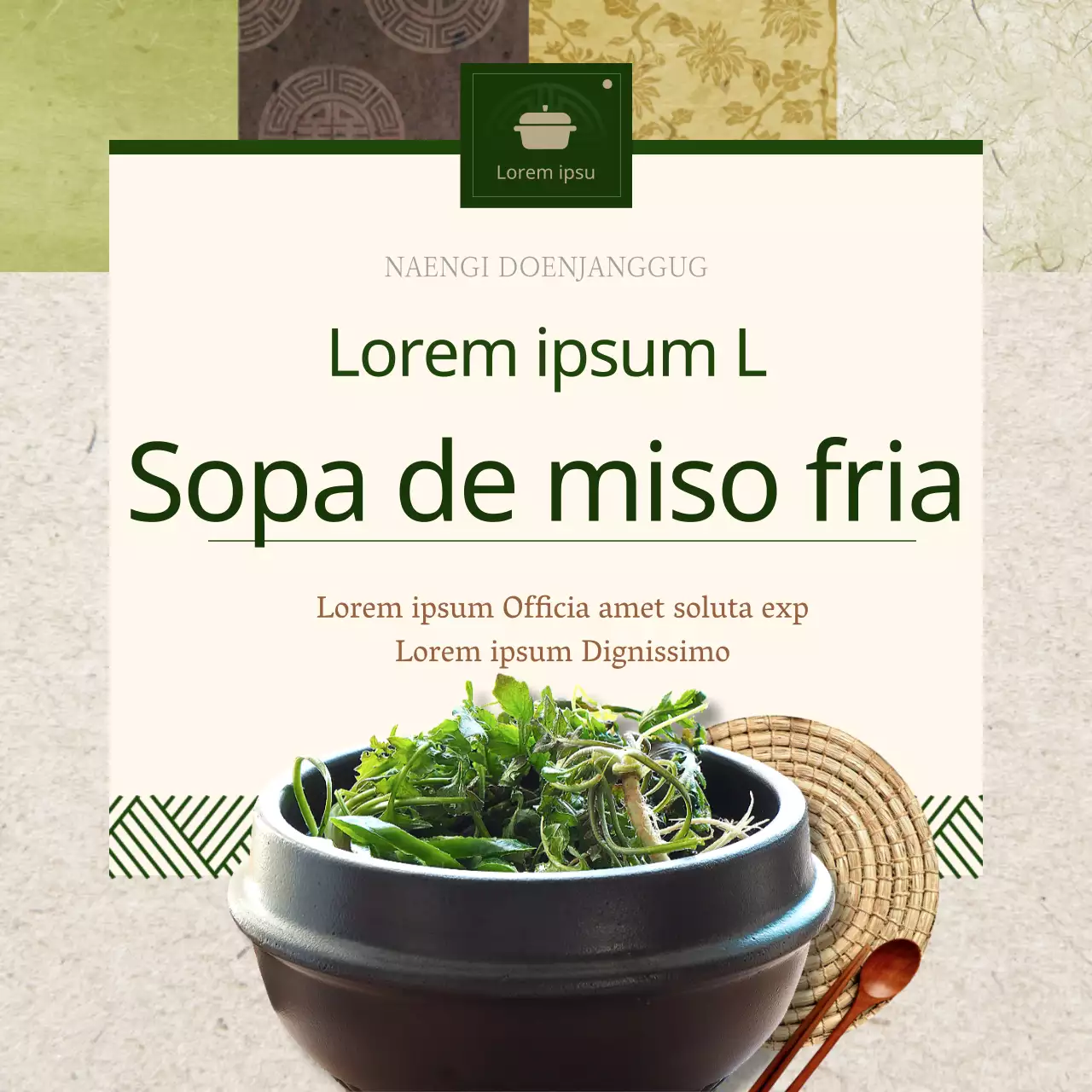 Receita de sopa fria de miso castanha e verde