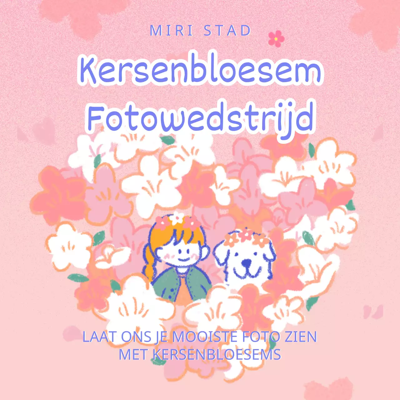 Certificeringsevenement met roze kersenbloesemthema