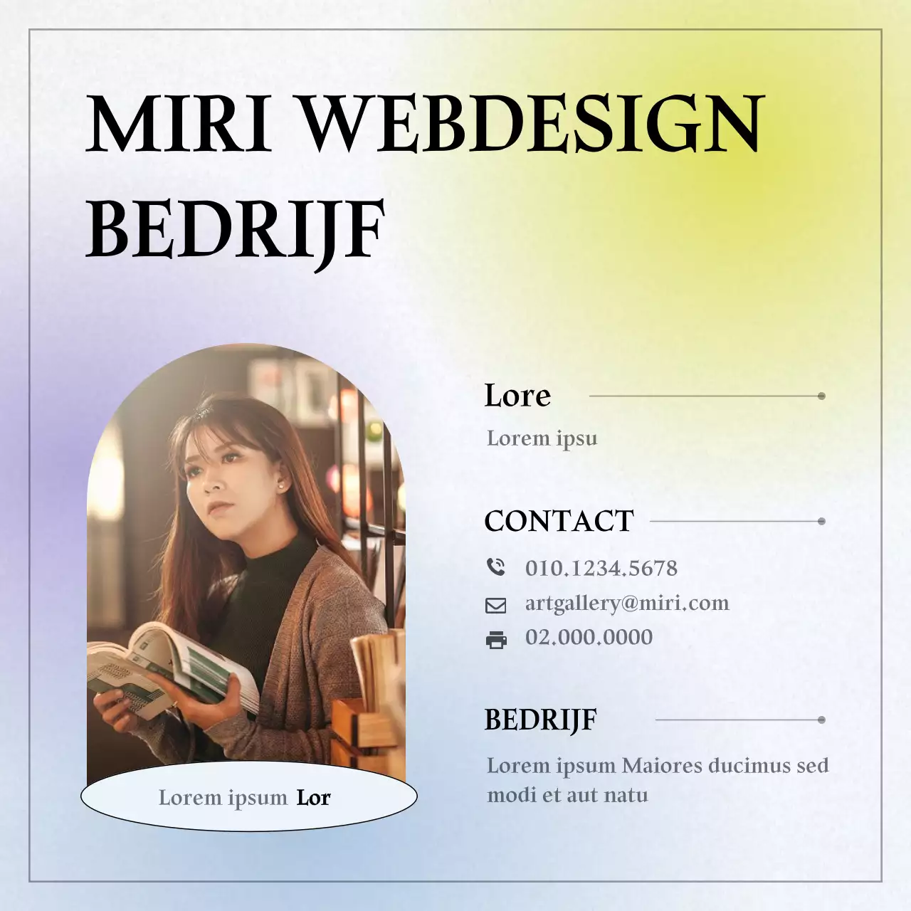 Online profiel met een emotioneel gradiëntconcept