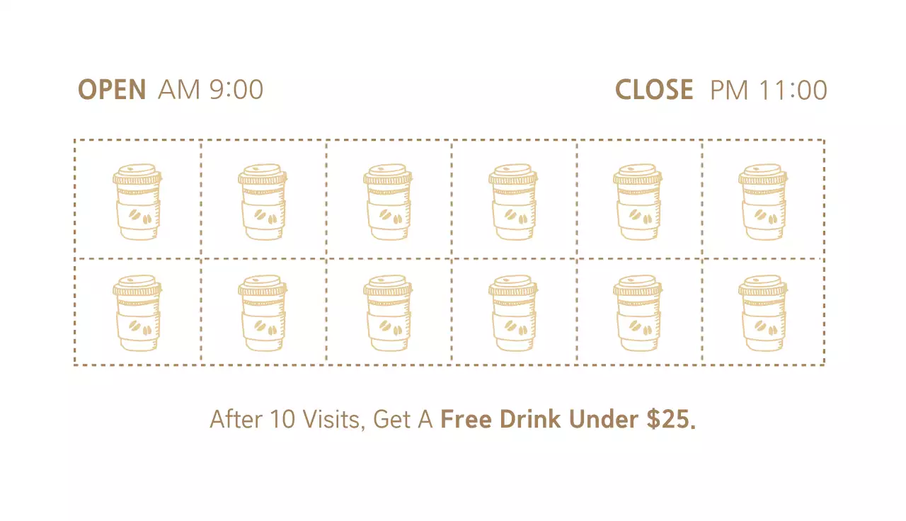 Beige Rustic Cafe Promotion Business Card