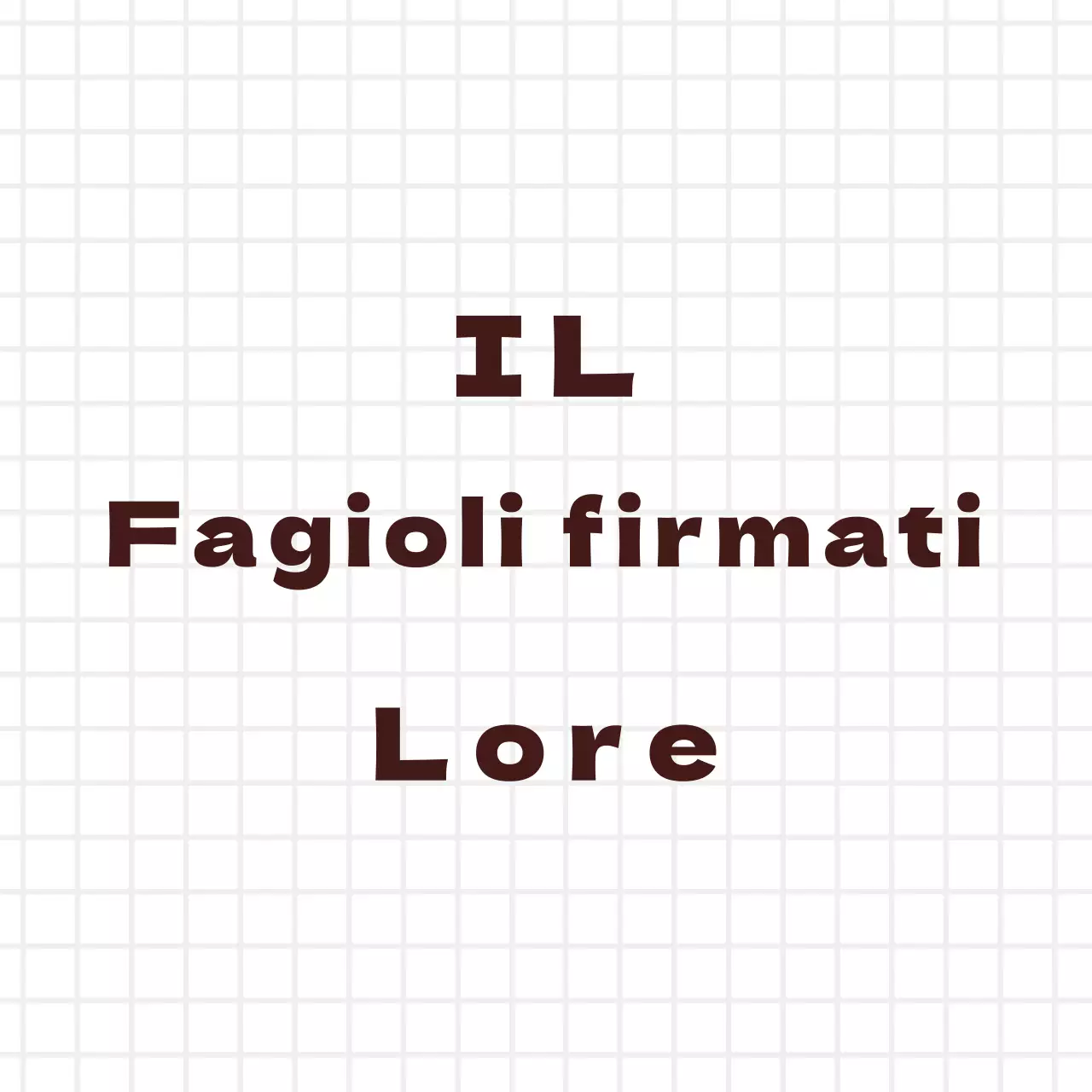 Caffè a quadri semplici bianco marrone