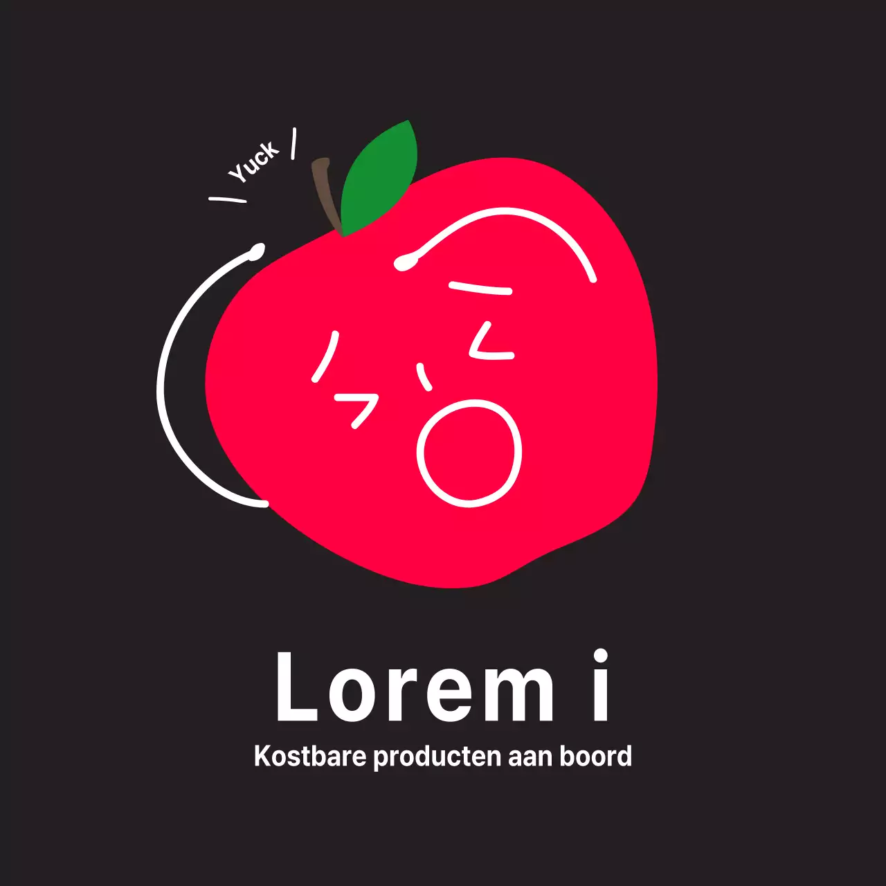 Apple Voorzichtig Sticker