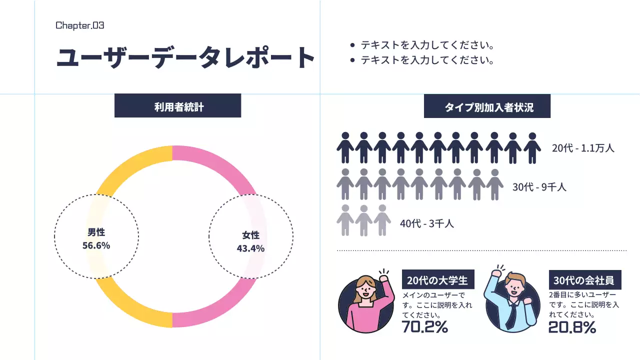 黒 モダン データ プレゼンテーション