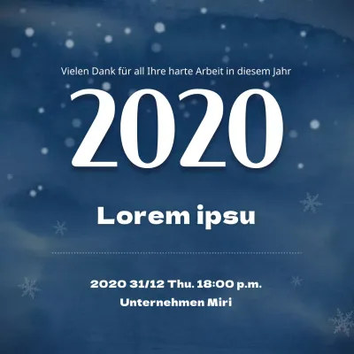 Blaue Schneeflocke, die das Quadrat der sozialen Medien schließt