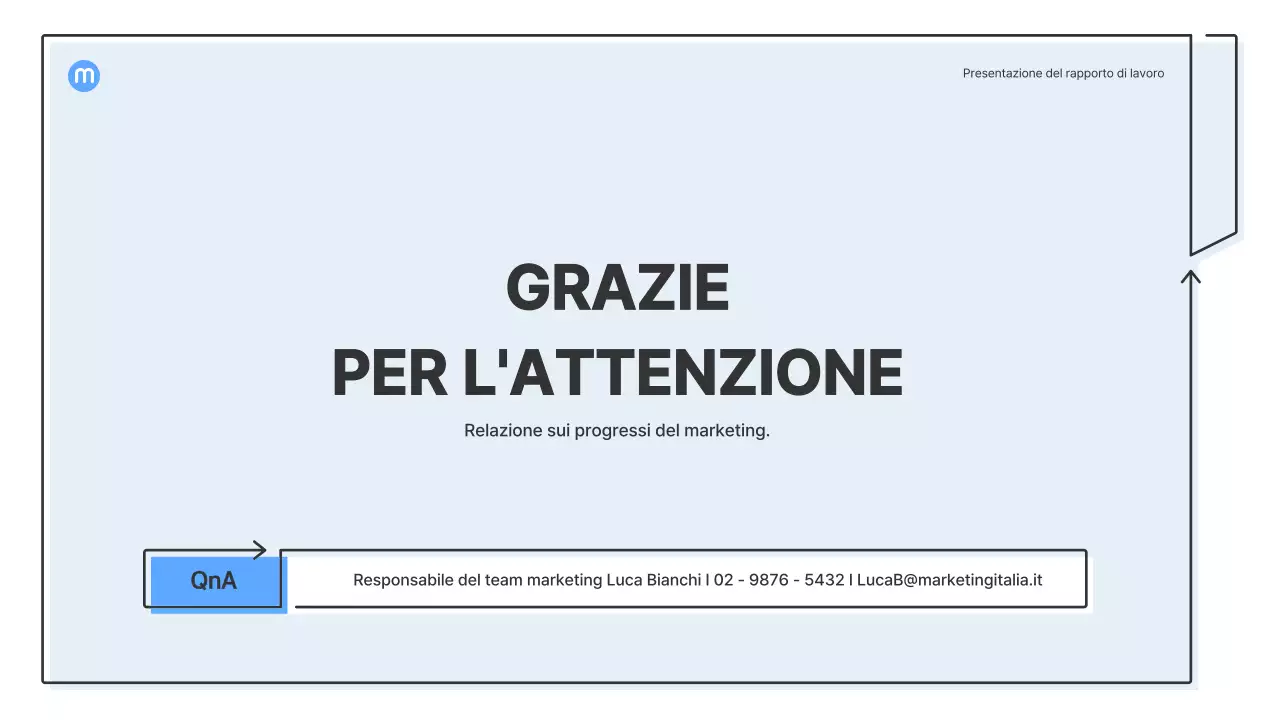 Forme puntiformi con frecce azzurre kit di presentazione aziendale