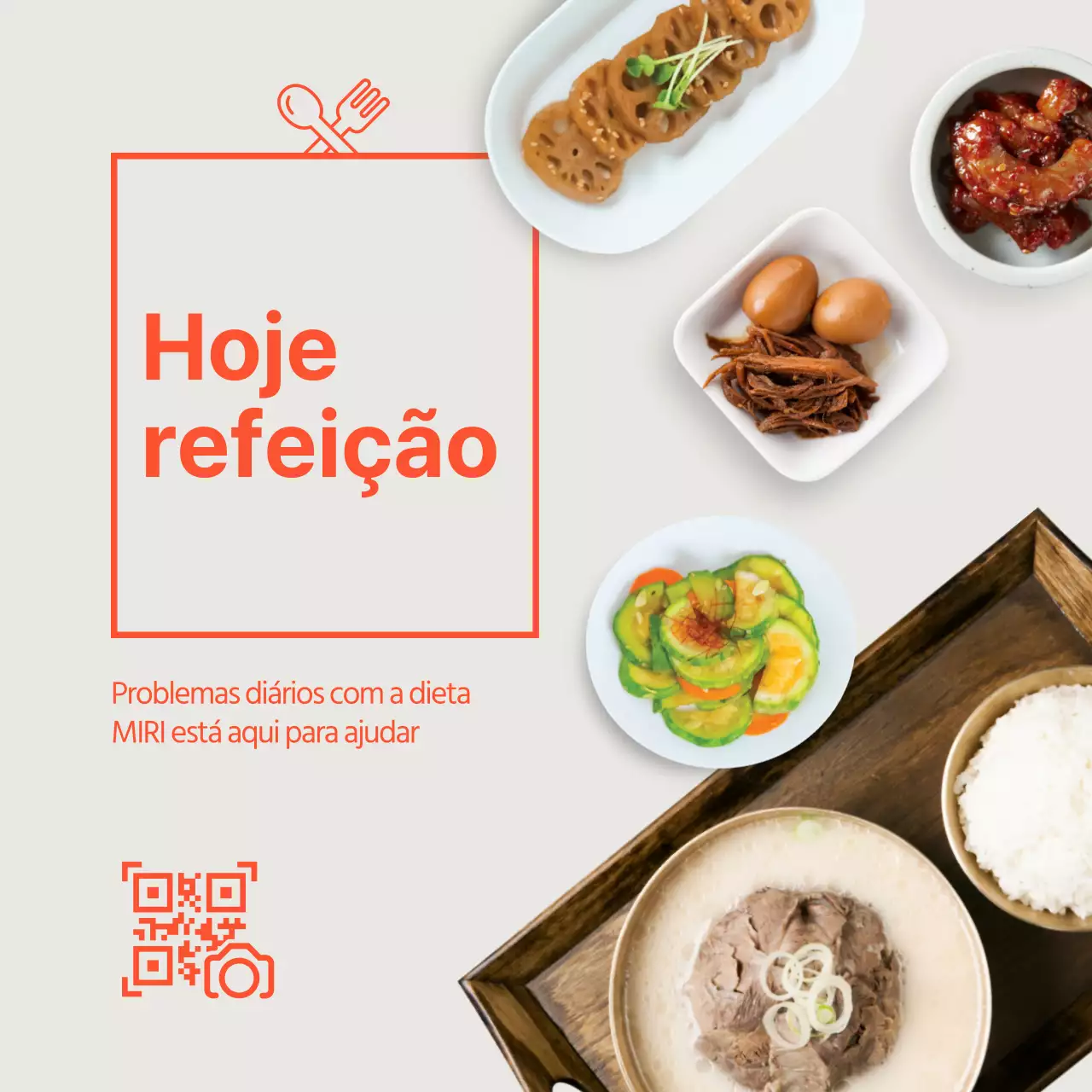 Fundo bege para acompanhamento de pratos simples num jantar