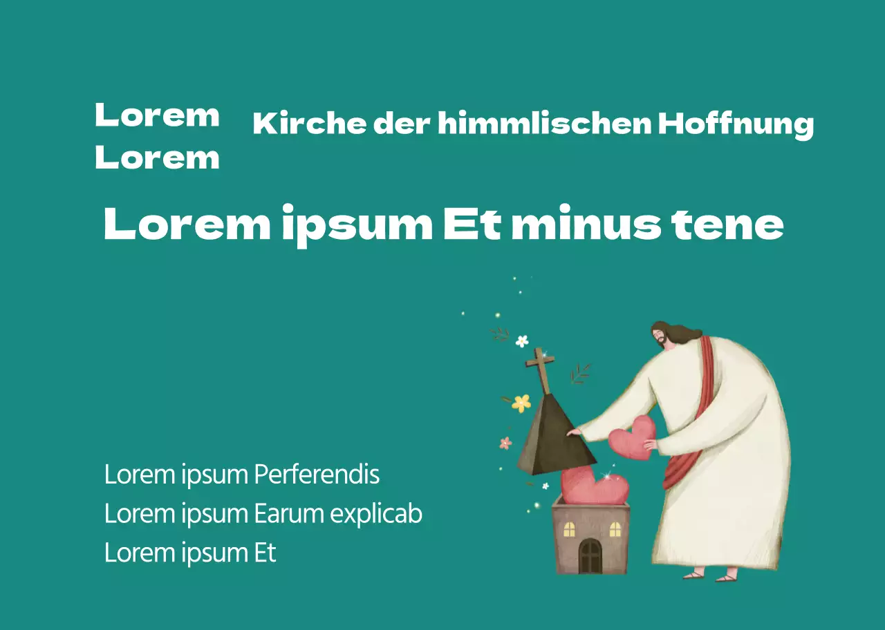 Grünes Zeichen Illustration Kirche Förderung