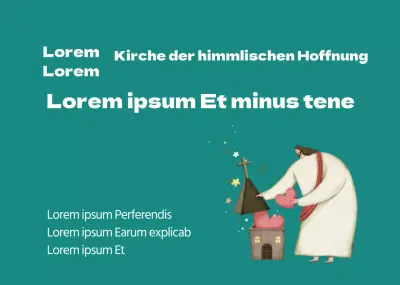 Grünes Zeichen Illustration Kirche Förderung