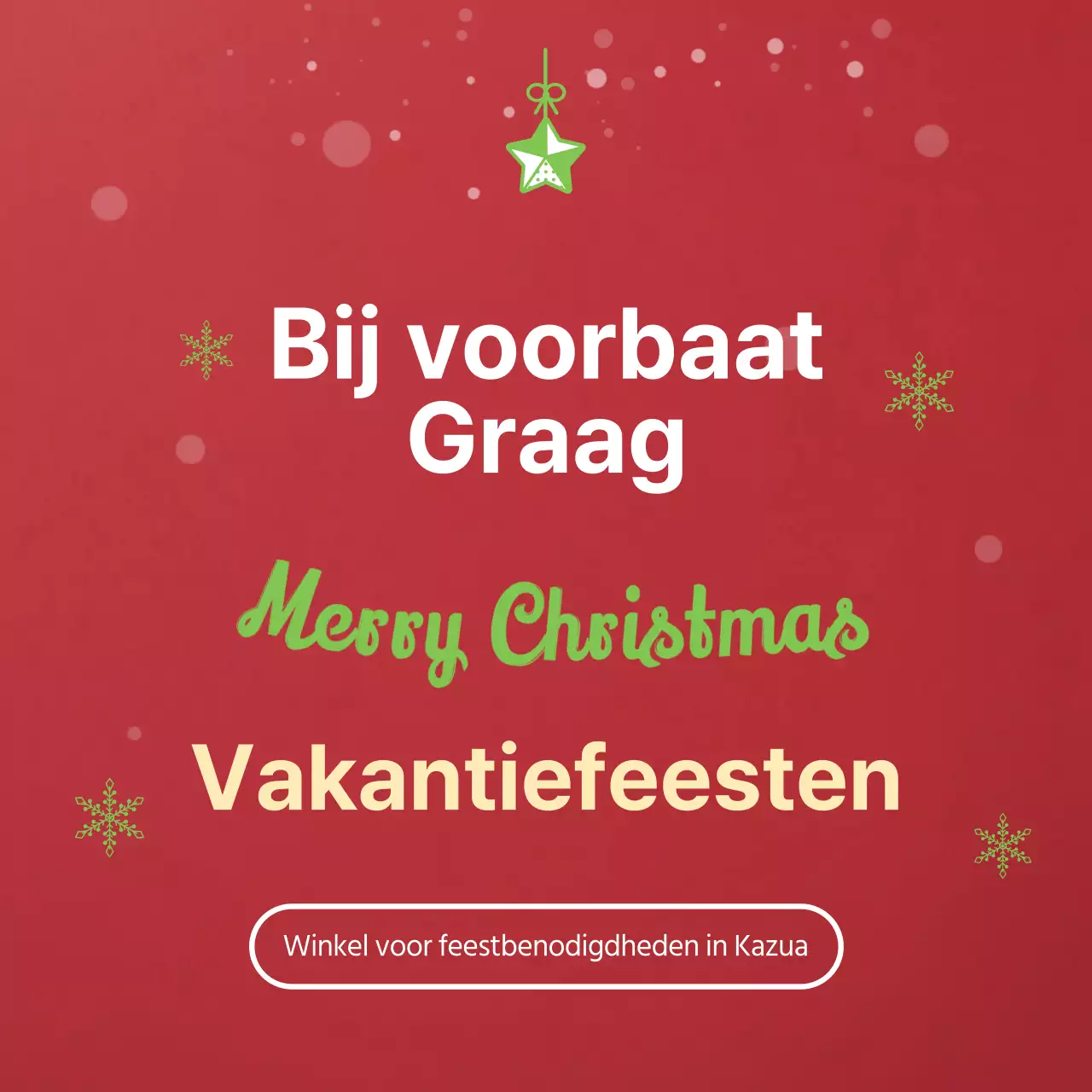 Boomvormige kalligrafie op een rode achtergrond