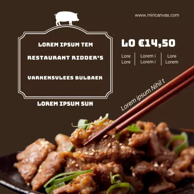 Knight's Restaurant Varkensvlees Bulbaek Maaltijdpakket Varkensvlees Bulgogi met sojasaus Deals