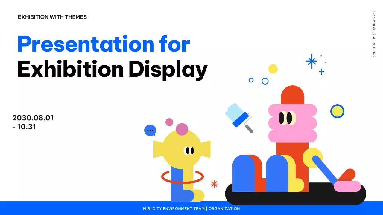 Colourful Abstract Exhibition Announcement Presentation