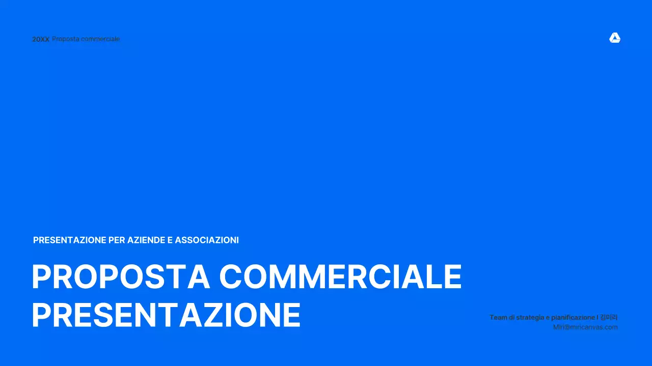 Kit di presentazione di proposte commerciali pulito e intuitivo in blu e grigio chiaro
