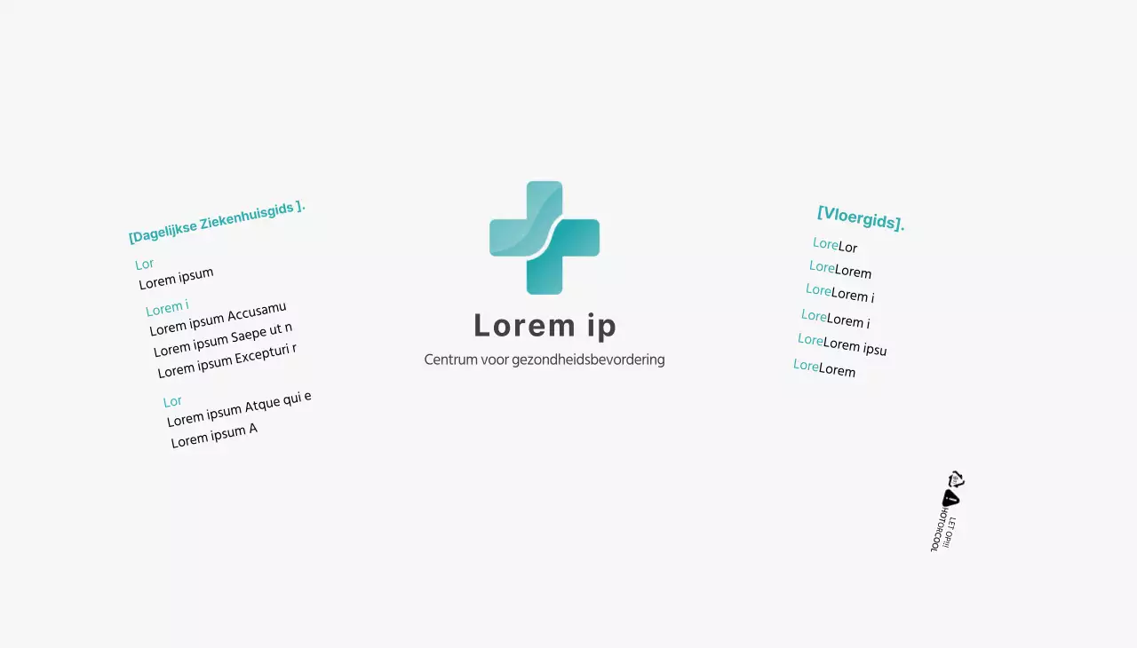 wit blauw eenvoudig logo ziekenhuis