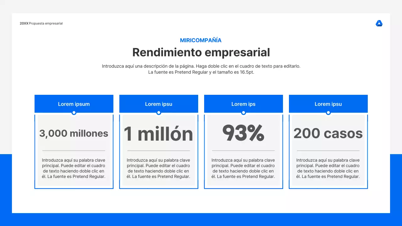 Kit de presentación de propuestas de negocio limpio e intuitivo en azul y gris claro