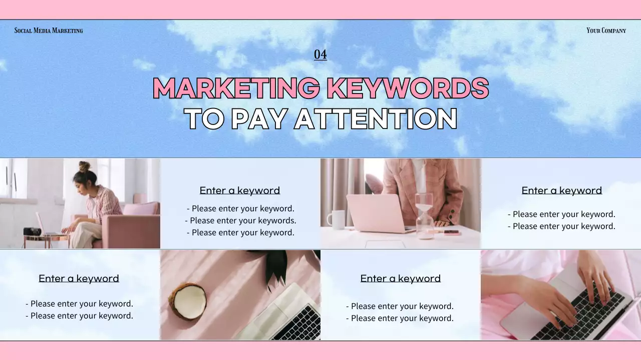 Pink Trendy Marketing Guide Presentation