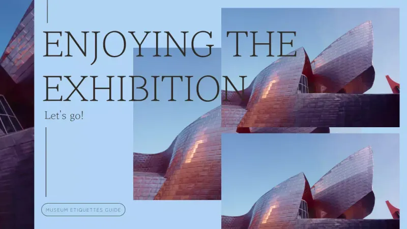 Blue Modern Exhibition Guide YouTube Thumbnail