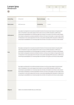 Een eenvoudig campagnebriefje in bruin