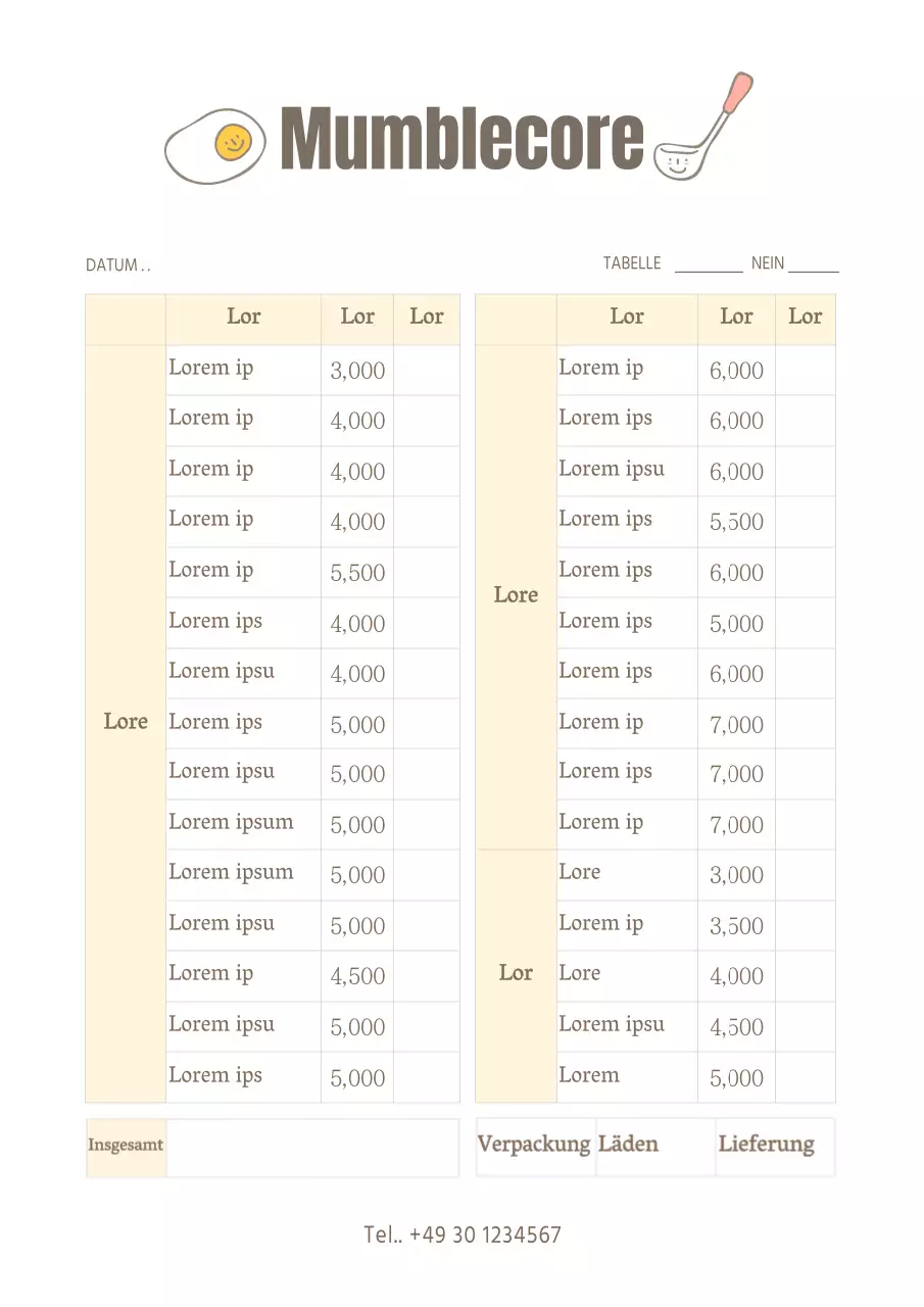 Einfaches weißes Speisekartenplakat für ein Yakitori-Restaurant