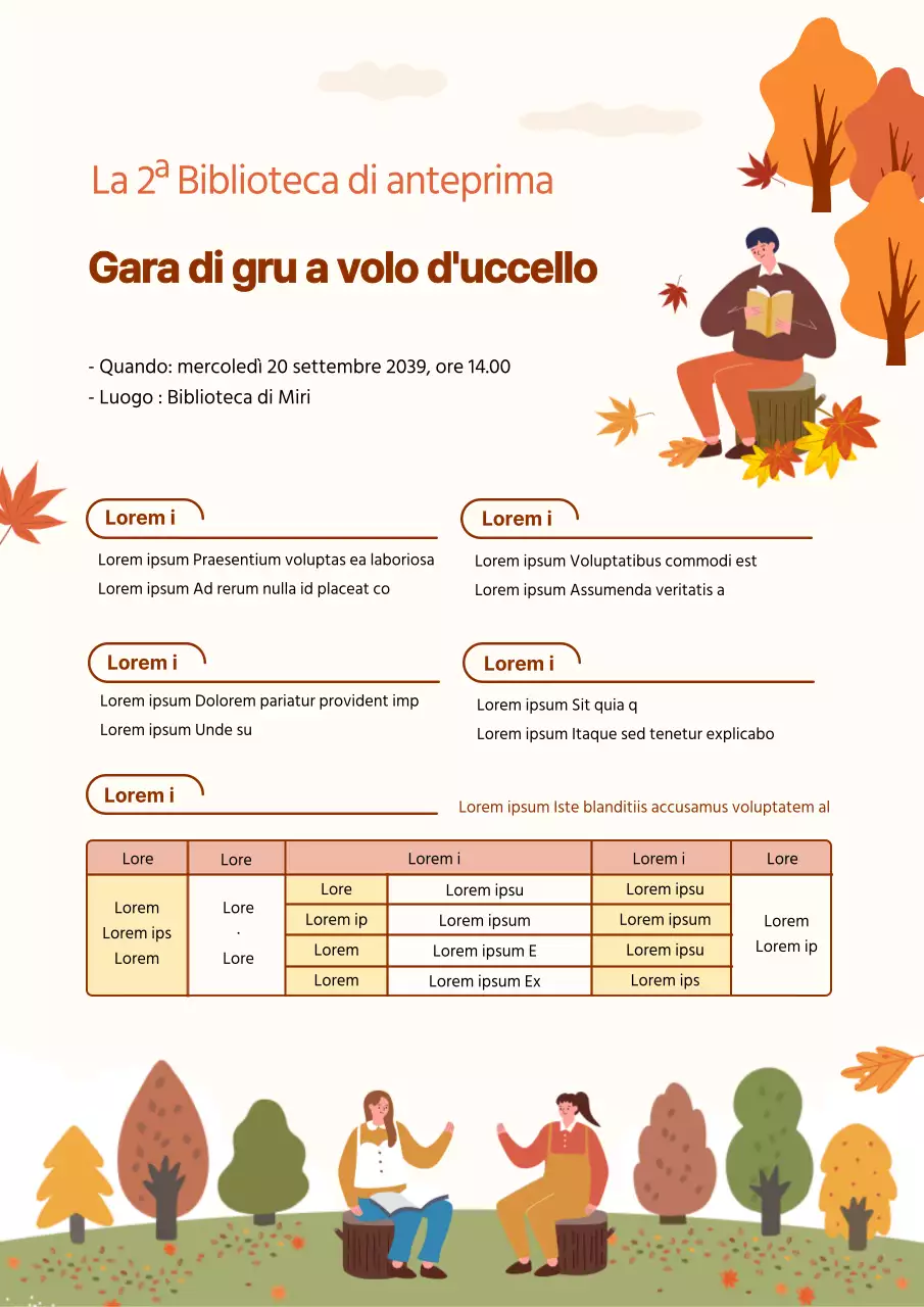Beige Brown Autunno Tornei di pertosse Calendario dei tornei Informazioni sul reclutamento Pubblicità del torneo