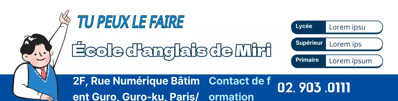 Promouvoir l'école d'illustration du caractère bleu