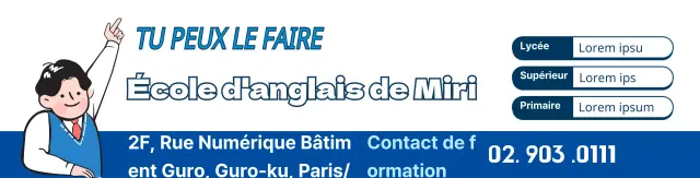 Promouvoir l'école d'illustration du caractère bleu