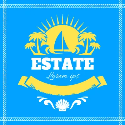 Una promozione di vendita con un tocco di freschezza e di blu chiaro