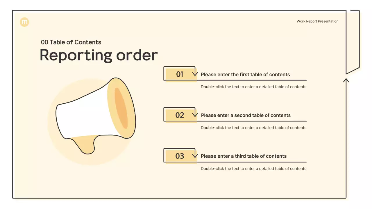 Point shapes with light yellow arrows business presentation kit