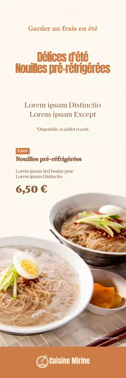 Bannières à face froide dans des tons sourds