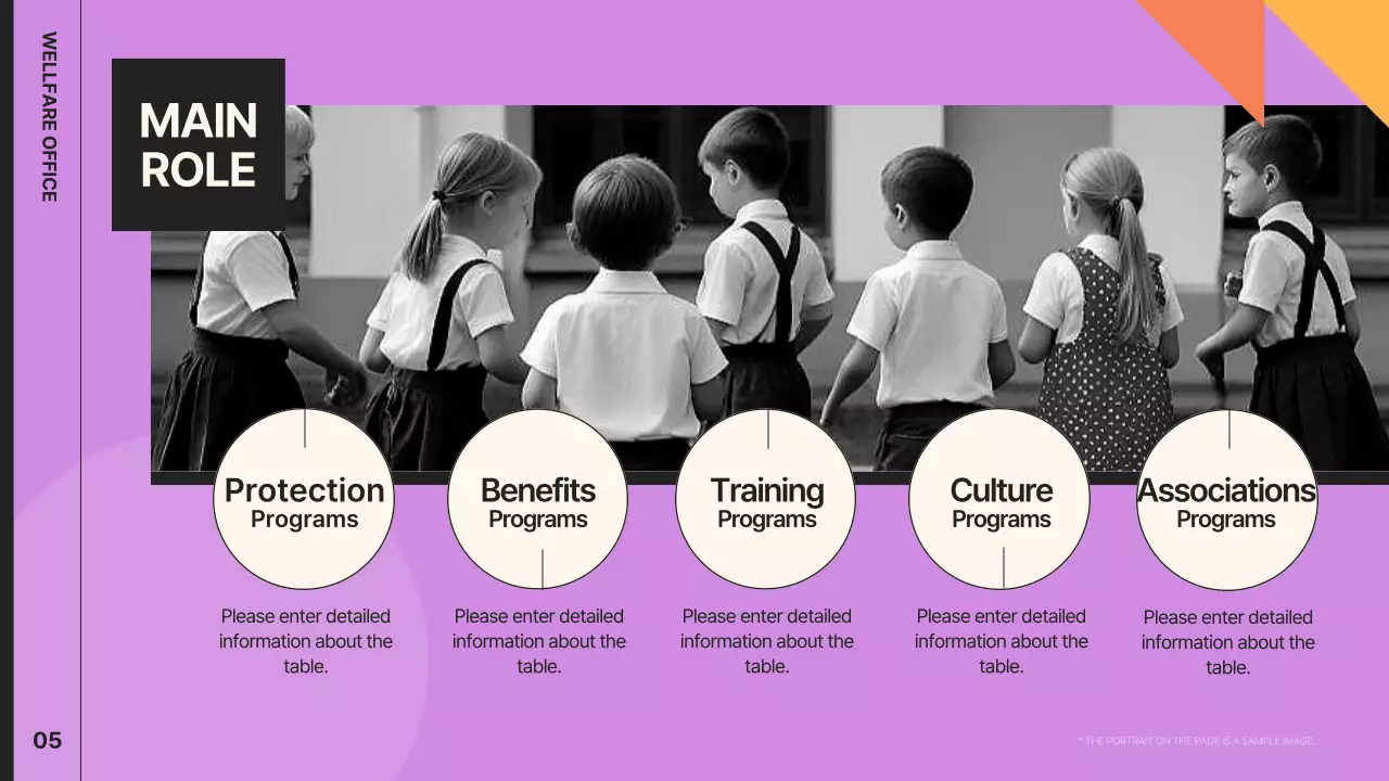 베이지 모던 복지 보고서 문서 프레젠테이션