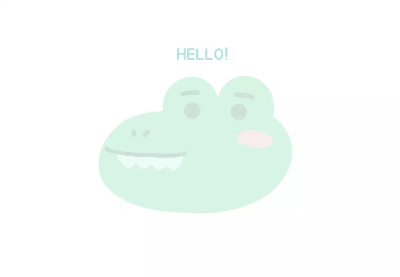 Trắng xanh dễ thương minh họa trước đây 