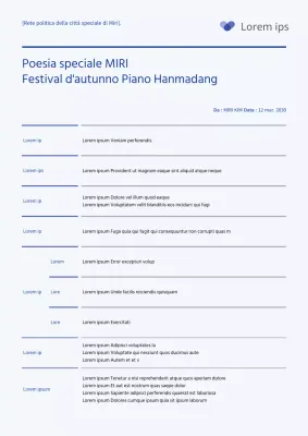 Proposta di tavolo di design per eventi dalle linee semplici in blu navy