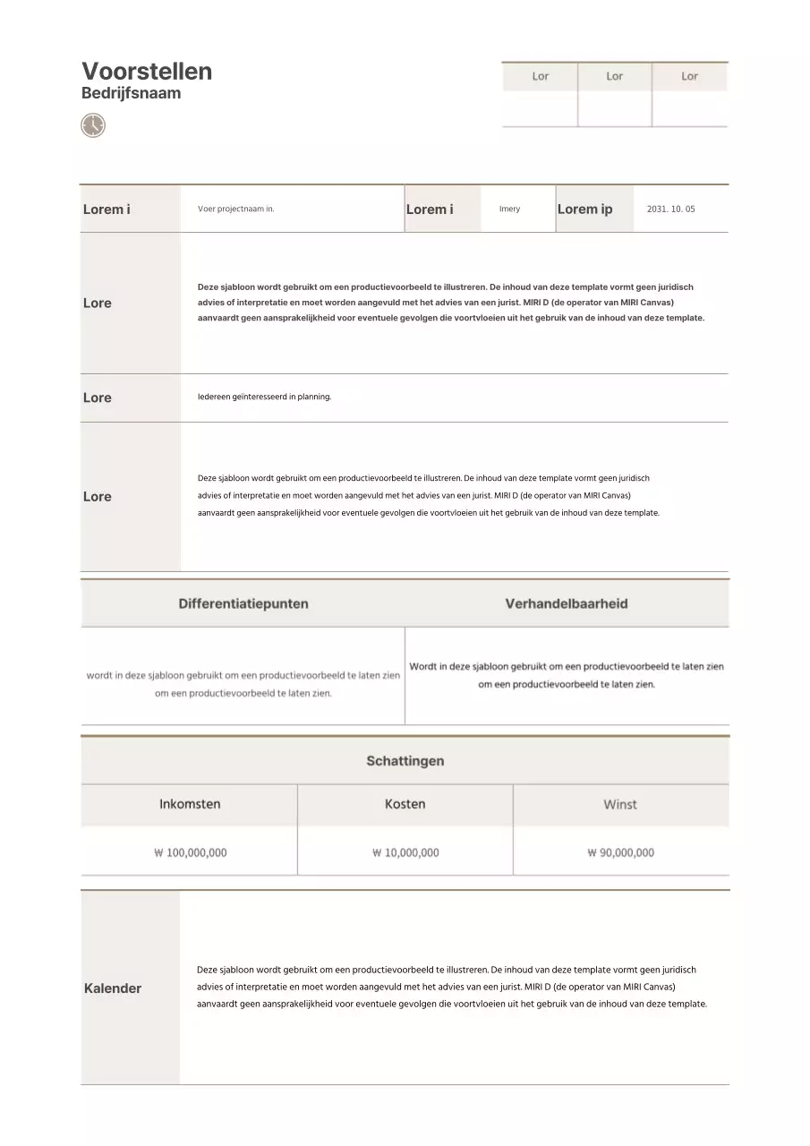 Een eenvoudig bruin kleurenschema