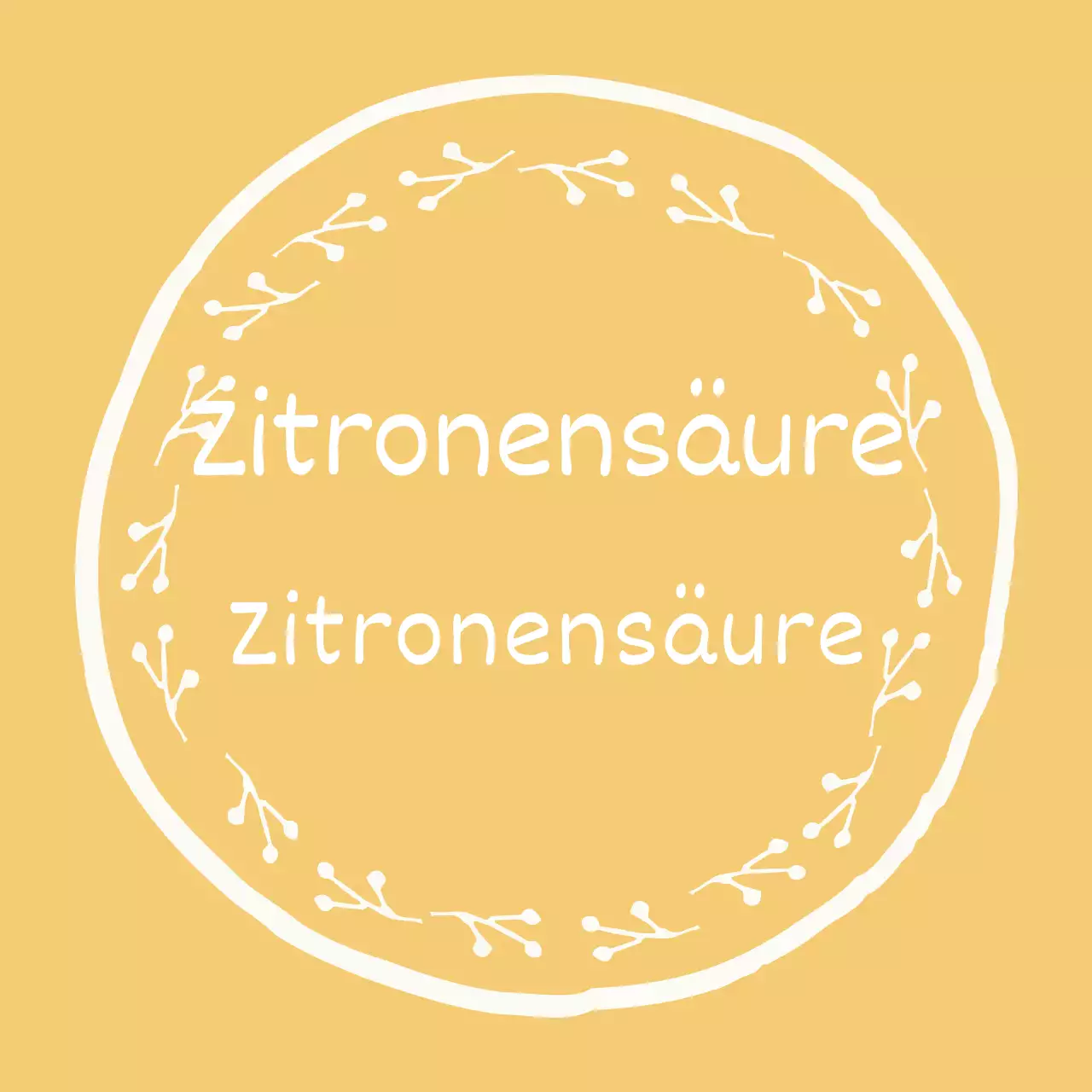 Gelber, handgezeichneter und handgeschriebener Aufkleber