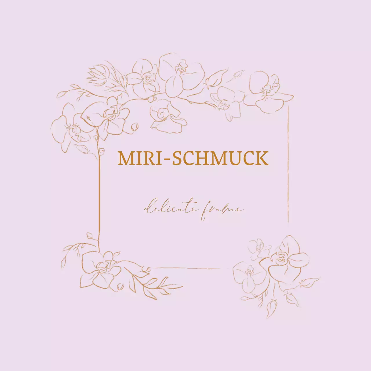 Hellrosa-beige illustriertes Schmuck-Accessoire-Etikett