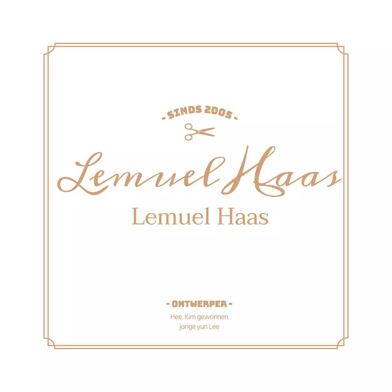 Wit luxueus kapsalon uithangbord