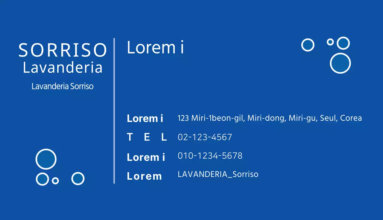 Biglietti da visita per tintorie