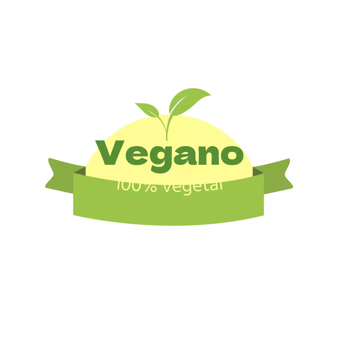 Una guía de ingredientes veganos con un bonito concepto chartreuse y verde